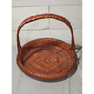 Japanese bamboo wicker Vintage basket